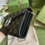 Gucci Dionysus GG Mini Chain Bag Black And Ivory GG Denim Jacquard For Women 8in/20cm 401231 UN3BN 1274