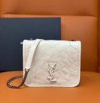 Saint Laurent Niki Wallets On Chain White For Women 7.5in/19cm