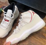 Nike Air Jordan 11 Retro White and Red Sneaker For Women, Women’s Shoes