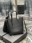 Saint Laurent Shopping Bag Black Toy In Supple For Women 11in/28cm YSL 600307CSV0J1000