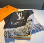 Louis Vuitton Reykjavik Gradient Cashmere Grey Scarf 220cm/87in M76336