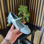 Prada Patent Pumps Blue For Women 1.8in/45mm PRD