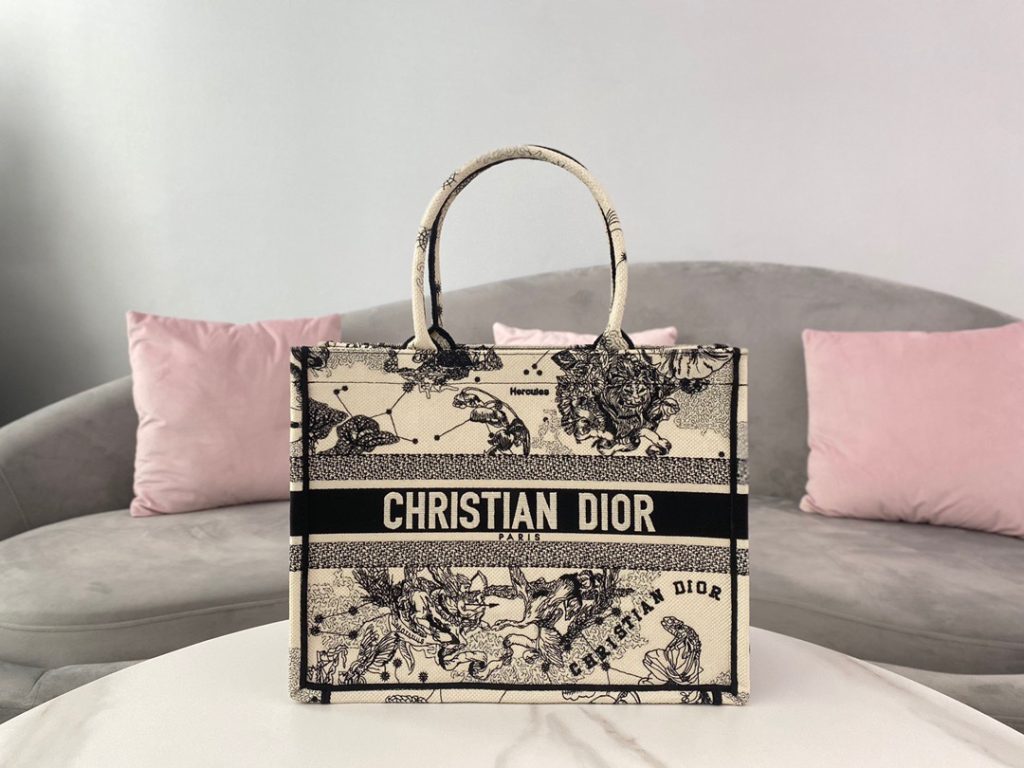 Christian Dior Medium Dior Book Tote White Multicolor , For Women, Women’s Handbags 14in/36cm CD M1296ZRHZ_M941