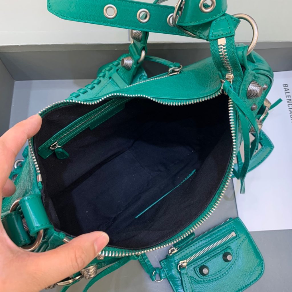 Balenciaga Le Cagole XS Shoulder Bag In Dark Green, For Women, Women’s Bags 13in/33cm