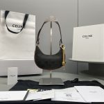 Celine Mini Ava In Triomphe Canvas Brown For Women 6in/16cm 10I602DS1-04LU