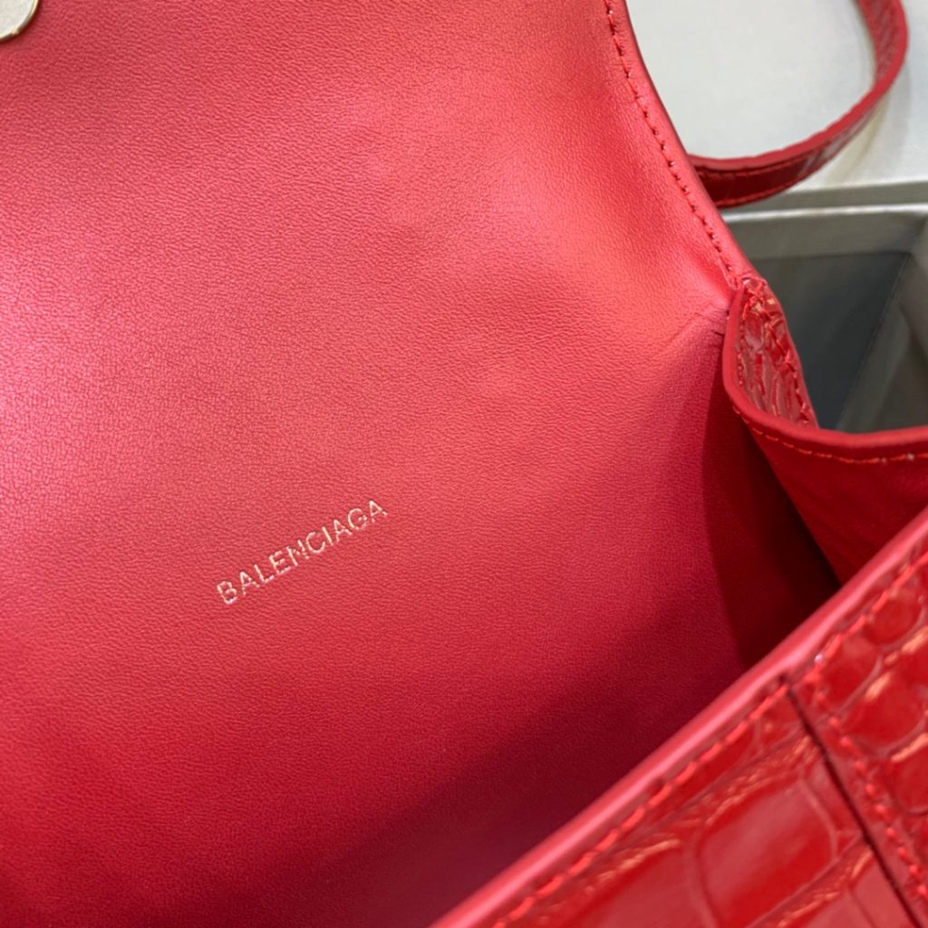 Balenciaga Hourglass XS Handbag In Red, For Women, Women’s Bags 7.4in/19cm