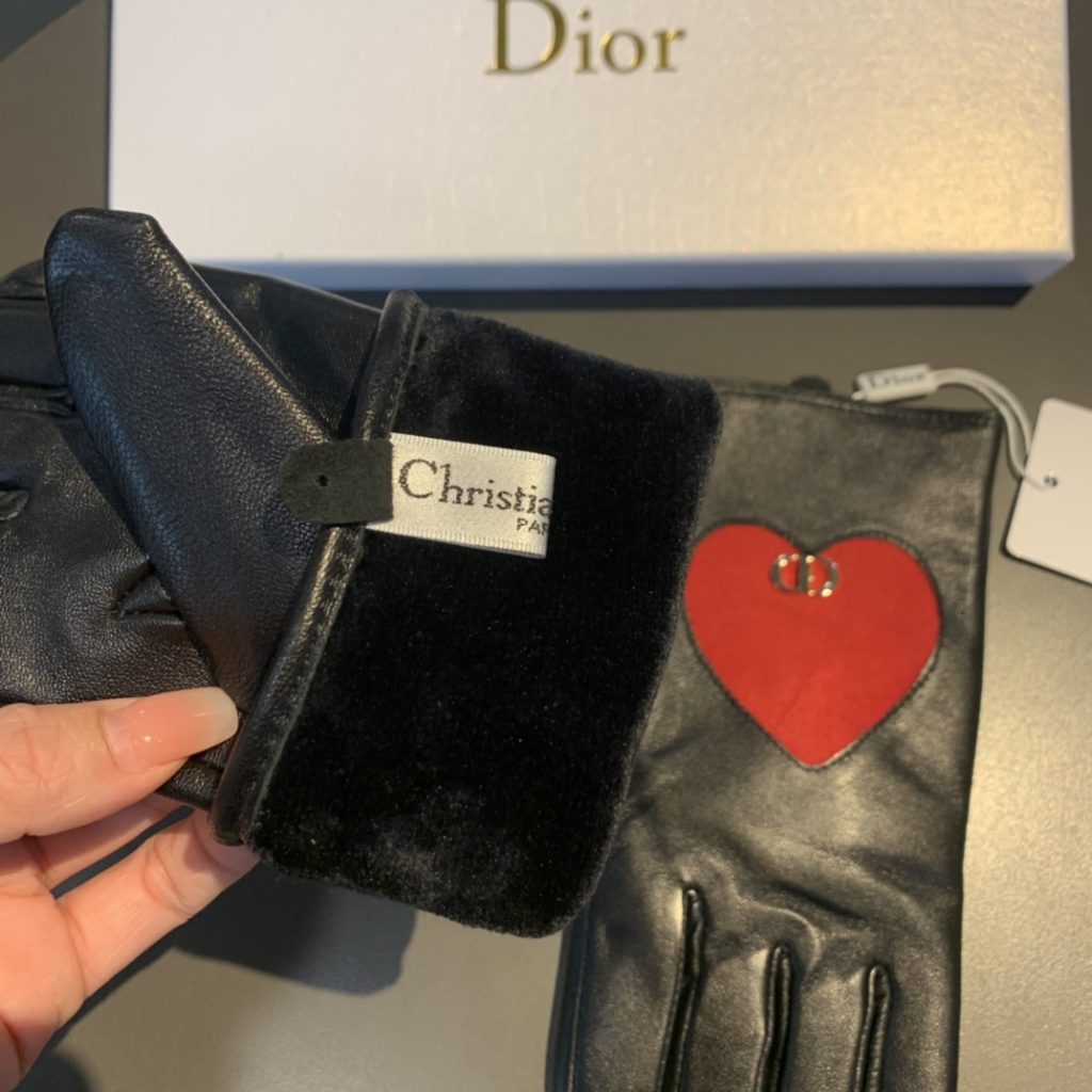 Dior Gloves In Black