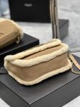 Saint Laurent Taupe Shearling Medium Niki Bag Brown For Women, Women’s Bags 8.66in/22cm YSL‎