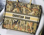 Christian Dior Large Dior Book Tote Yellow Multicolor, For Women, Women’s Handbags 16.5in/42cm CD