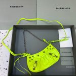 Balenciaga Le Cagole Mini Bag With Chain Light Green, For Women, Women’s Bags 8.2in/21cm