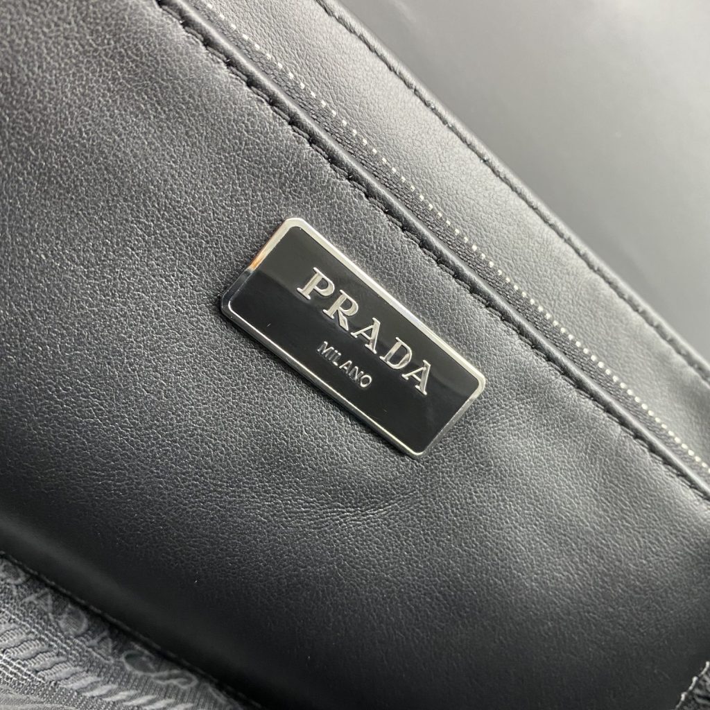 Prada Pocket Nylon And Brushed Bag Black For Women, Women’s Bags 9in/23cm 1BD295_789_F0002_V_BFO