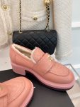 Chanel Women’s Loafers With Lining Pink For Women