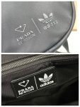 Prada x Adidas Re-Nylon Duffle Bag Black For Women, Women’s Bags 19.7in/50cm