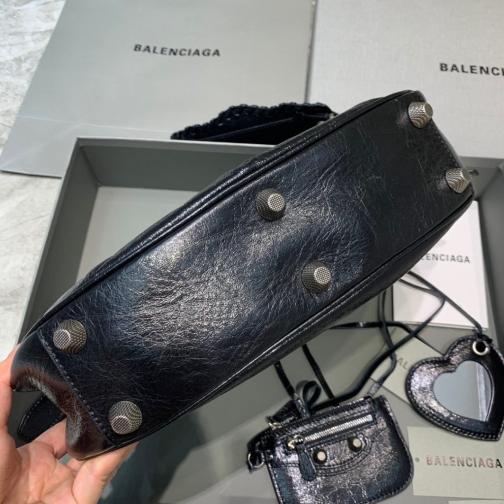 Balenciaga Le Cagole XS Shoulder Bag In Black, For Women, Women’s Bags 13in/33cm