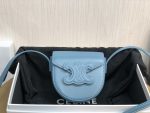 Celine Mini Besace Cuir Triomphe Demin For Women 4in/11cm 10J303DPQ.07DD