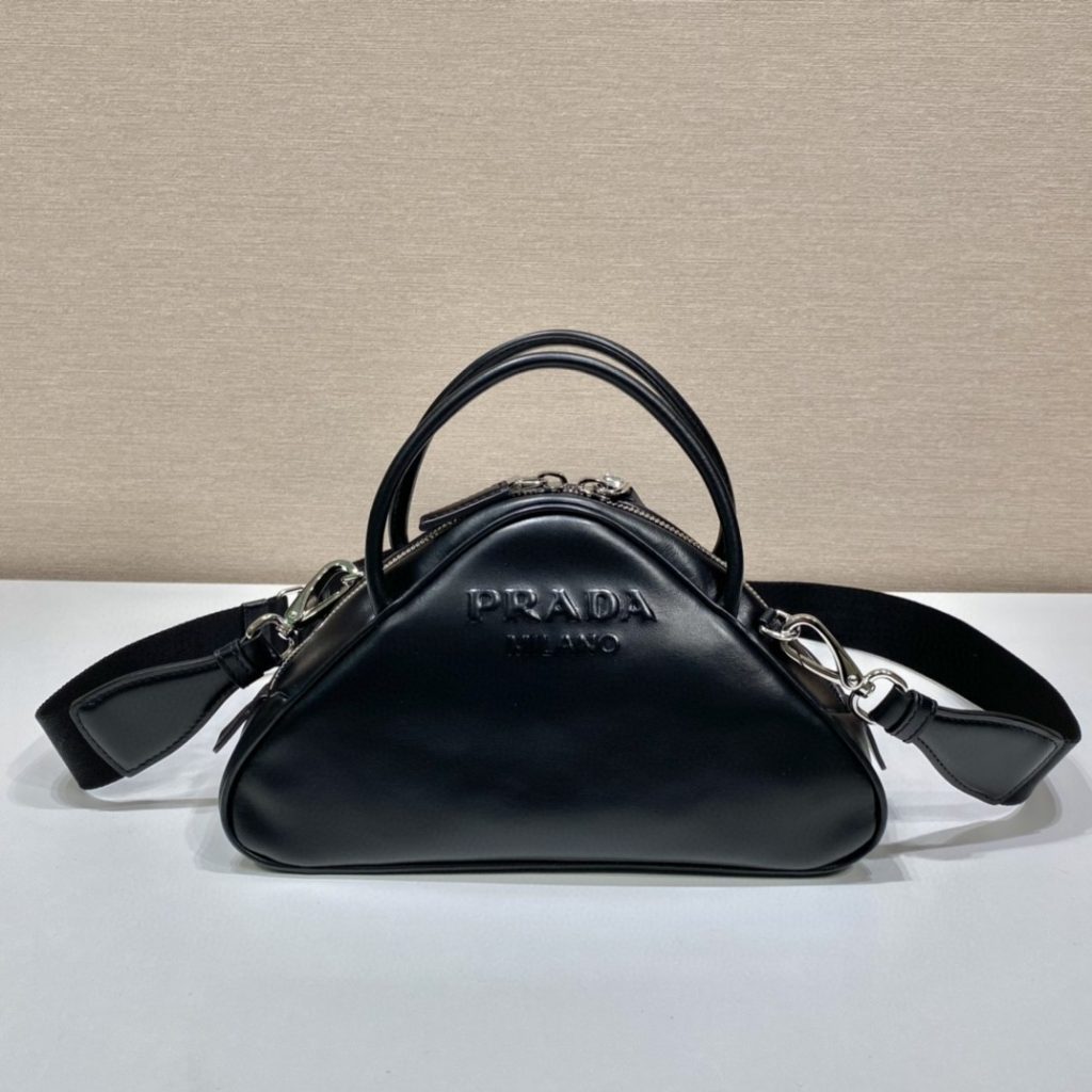 Prada Triangle Bag Black For Women, Women’s Bags 9.8in/25cm 1BB082_2BYA_F0002_V_NEO