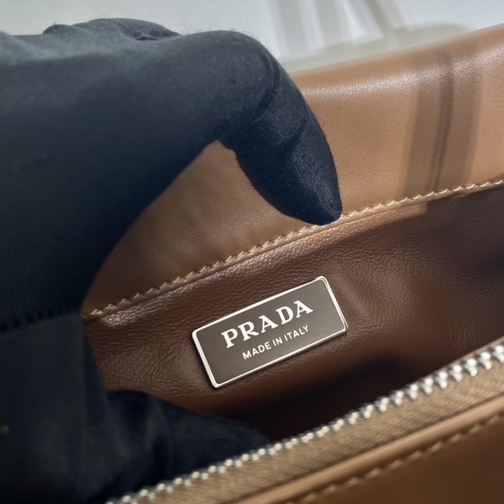 Prada Small Bag Brown For Women, Women’s Bags 9.8in/25cm