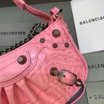 Balenciaga Le Cagole Mini Bag With Chain In Pink, For Women, Women’s Bags 8.2in/21cm