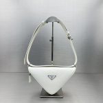 Prada Triangle Mini Bag White For Women, Women’s Bags 9.8in/25cm