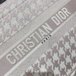 Christian Dior Medium Dior Book Tote Pastel Houndstooth Embroidery, Pastel, For Women Women’s Handbags, Shoulder Bags, 36cm CD