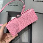 Balenciaga Hourglass XS Handbag In Dark Pink, For Women, Women’s Bags 7.4in/19cm