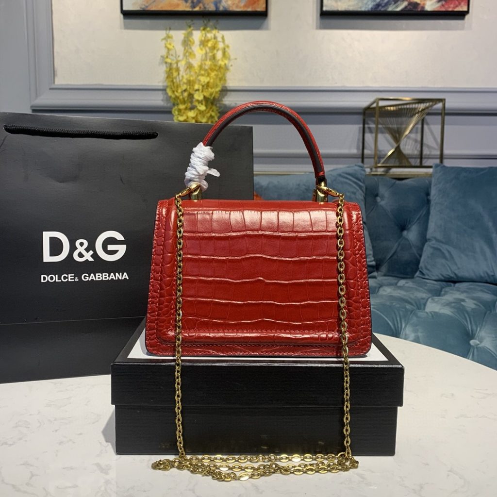 Dolce & Gabbana Small Devotion Bag Red For Women 7.5in/19cm DG