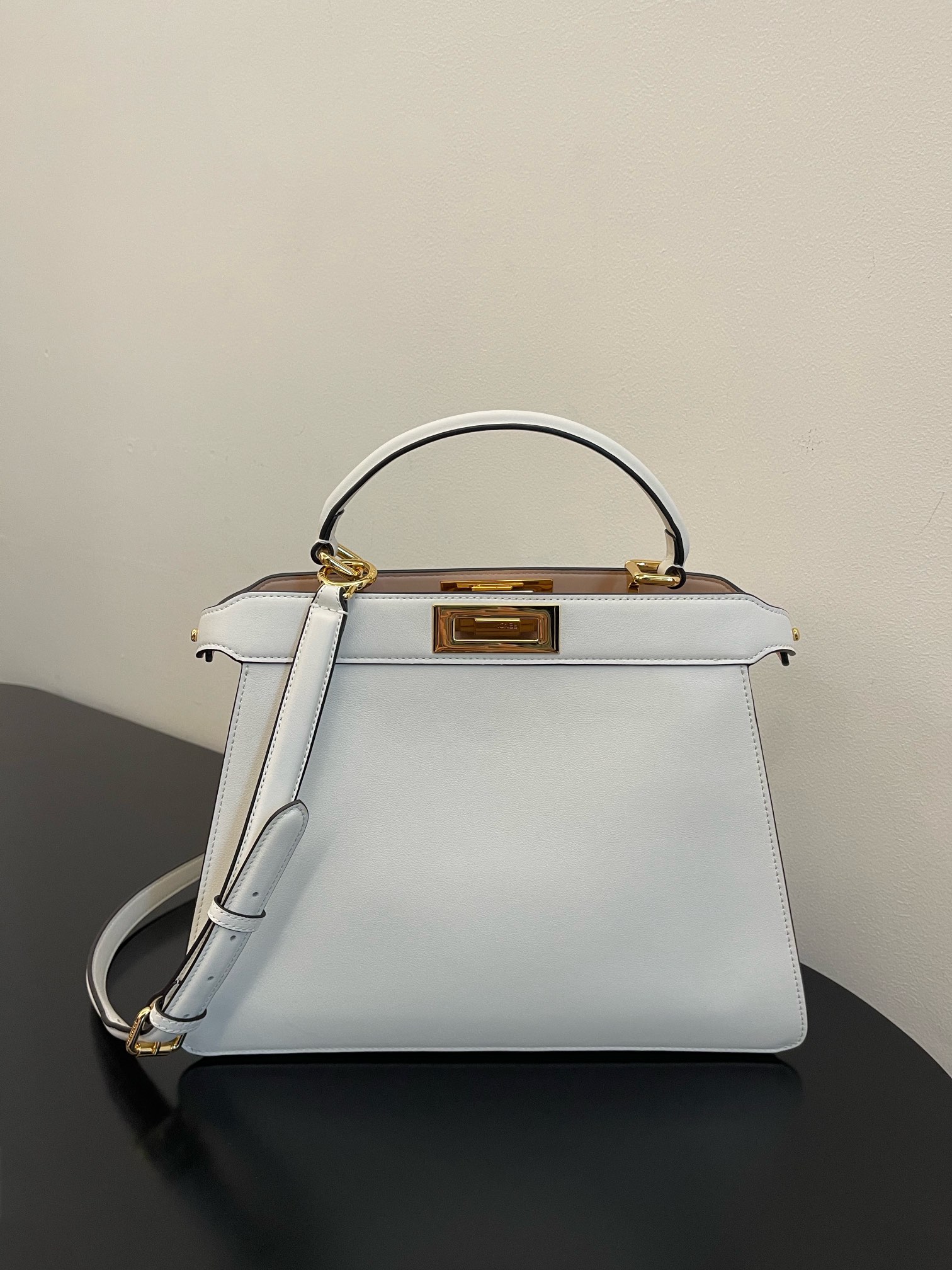 Fendi Peekaboo ISeeU Petite White Small Bag For Woman 20cm/8in