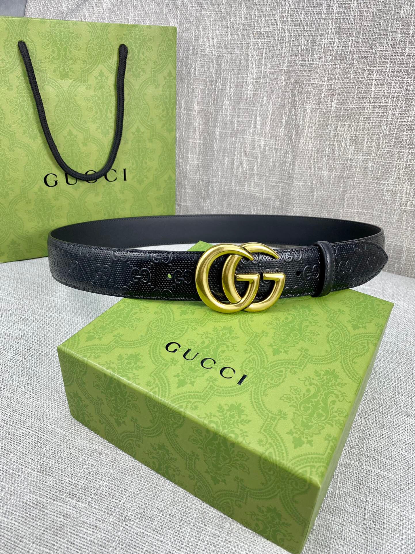 Gucci Signature Belt Black For Women, Women Belt