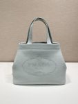 Prada Small Tote Grey For Women, Women’s Bags 12.6in/32cm