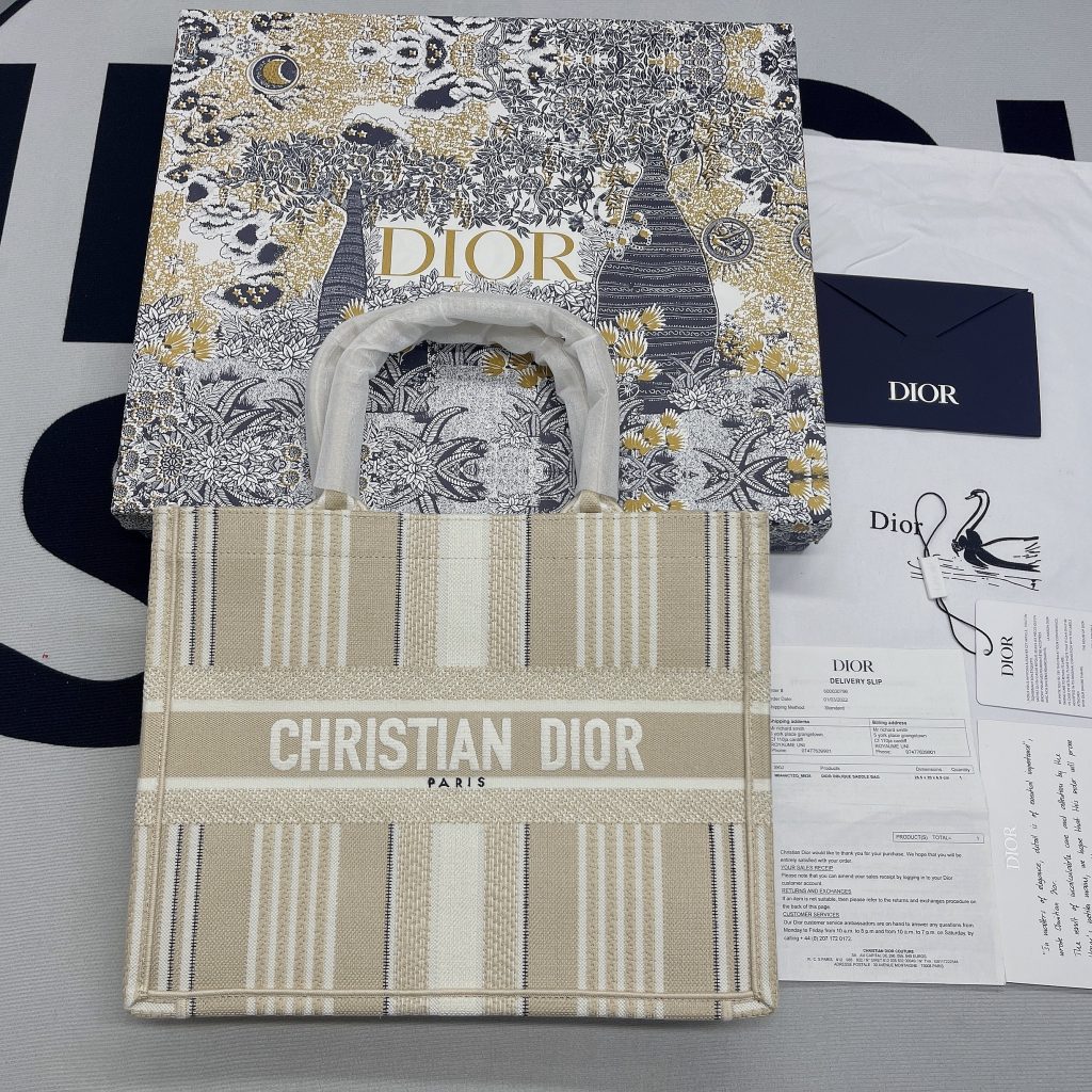 Christian Dior Medium Dior Book Tote Beige, For Women, Women’s Handbags 14in/36cm CD