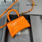 Balenciaga Hourglass XS Handbag In Orange, For Women, Women’s Bags 7.4in/19cm