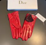 Dior Gloves In Red