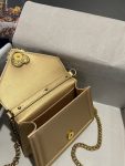 Dolce & Gabbana Small Devotion Bag In Plain Gold For Women 7.5in/19cm DG