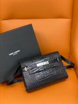 Saint Laurent Manhattan Small Shoulder Bag Black For Women 9.4in/24cm YSL