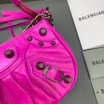 Balenciaga Le Cagole Mini Bag With Chain In Dark Pink, For Women, Women’s Bags 8.2in/21cm