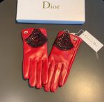 Dior Gloves In Red