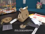 Dolce & Gabbana Small Sicily Bag In Dauphine Beige For Women 7.5in/19cm DG