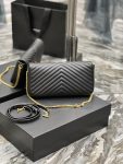 Saint Laurent Kata 99 Chain Bag Black With Gold Hardware For Women 10.2in/26cm YSL