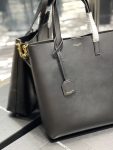 Saint Laurent Shopping Bag Black Toy In Supple For Women 11in/28cm YSL 600307CSV0J1000