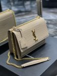 Saint Laurent Sunset Medium Chain Bag For Women 8.6in/22cm Beige YSL 442906DND0J2721