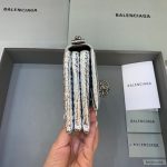 Balenciaga Triplet Small Bag Crocodile Embossed Silver, For Women, Women’s Bags 8.3in/21cm