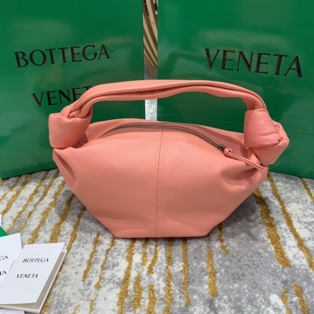 Bottega Veneta Double Knot Bag For Women 11.8in/30cm In Pink