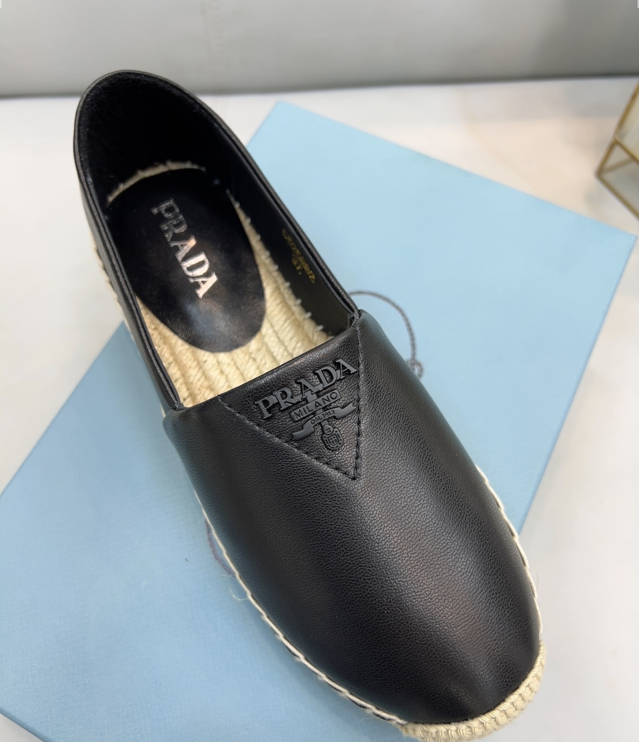 Prada Nappa Espadrilles Black For Women 0.8in/20mm PRD 1S871M_79N_F0002_F_020