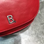 Balenciaga Leader Soft Round Cross Bag In Red, For Women, Women’s Bags 6.3in/16cm