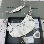 Balenciaga Le Cagole XS Shoulder Bag In White, For Women, Women’s Bags 13in/33cm 700940210BK9104