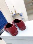 Prada Patent Loafers Burgundy For Women PRD