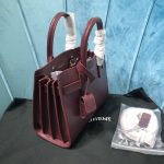 Saint Laurent Sac De Jour Nano Burgundy For Women 8.6in/22cm YSL