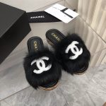 Chanel Women’s Mules Black For Women 1.4in/3.5cm G39357 X56716 K4791