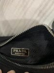 Prada Re-Edition 1995 Brushed Mini Handbag Black For Women, Women’s Bags 8.6in/22cm