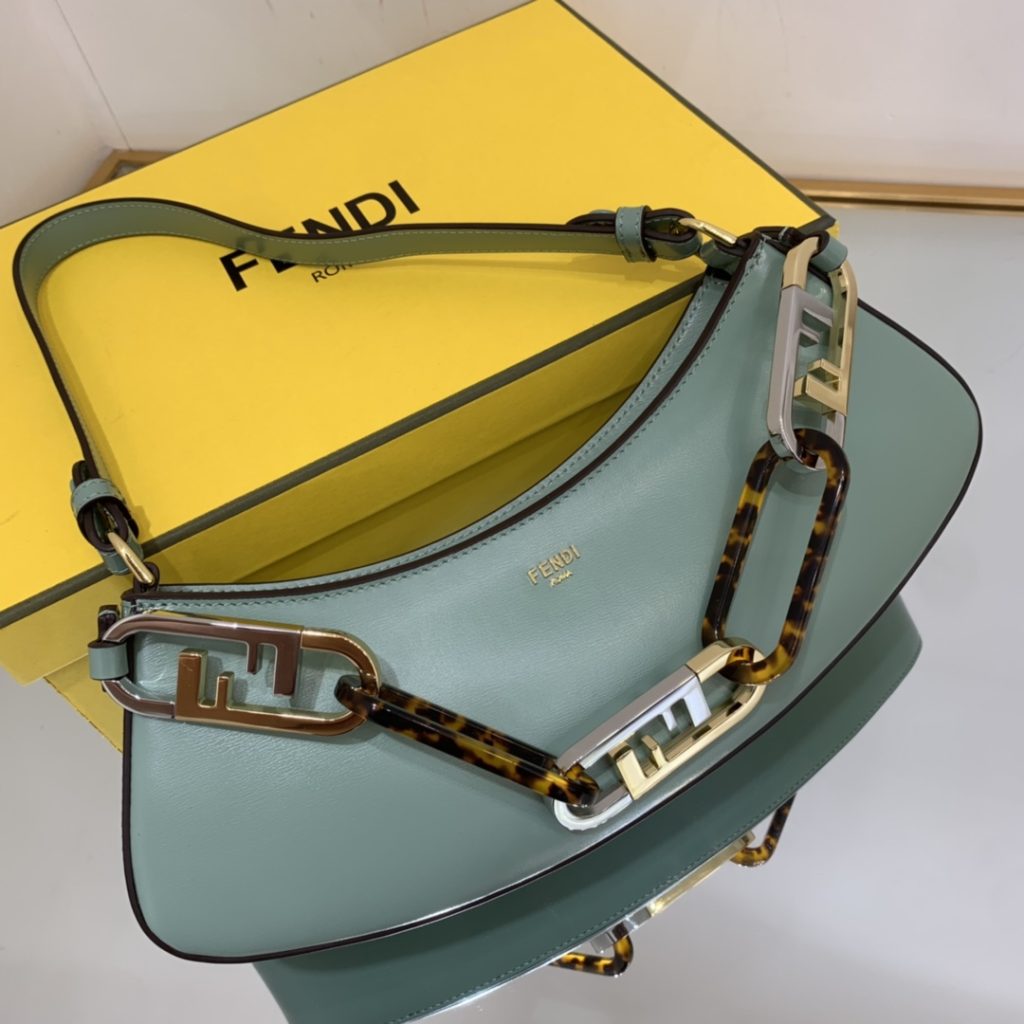 Fendi O’Lock Swing Mint Green Bag For Woman 32cm/12in 8BS068AHM0F1DMZ